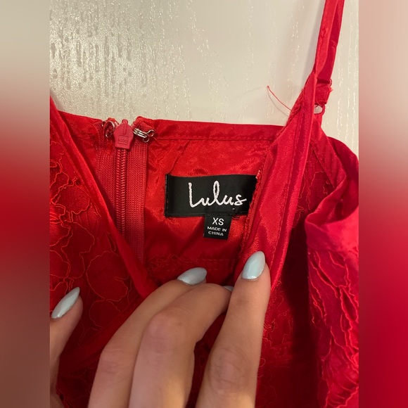 Lulus Love Me Right Red Lace Bodycon Midi Dress - Picture 6 of 12